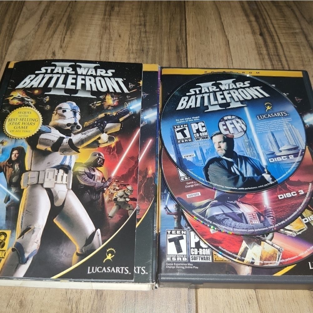 Star Wars Battlefront II PC CD ROM Disc Set with - Picture 5 of 5